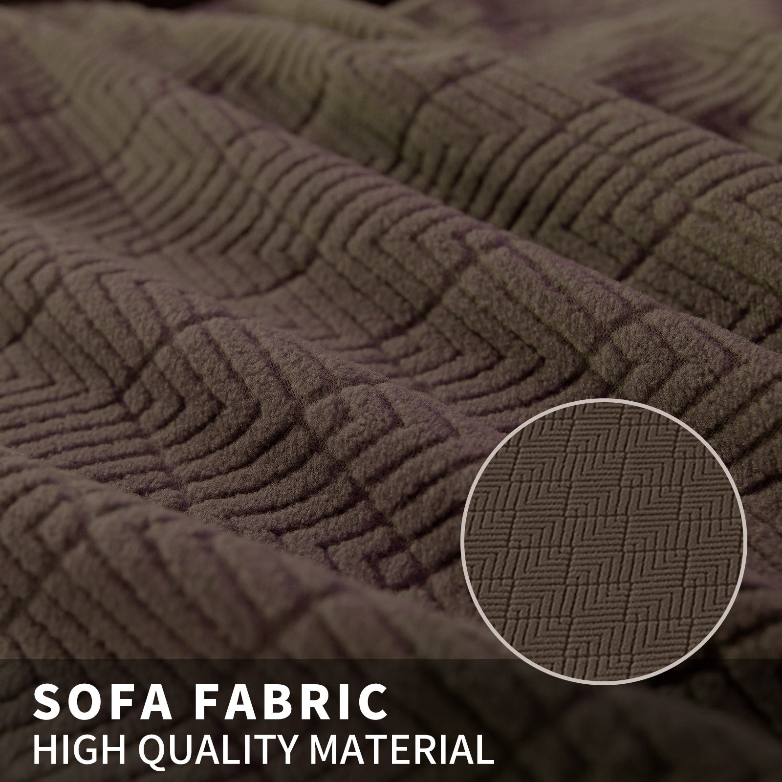 YSTYLE 4 pezzi coprisedie elastici con motivo jacquard a diamante