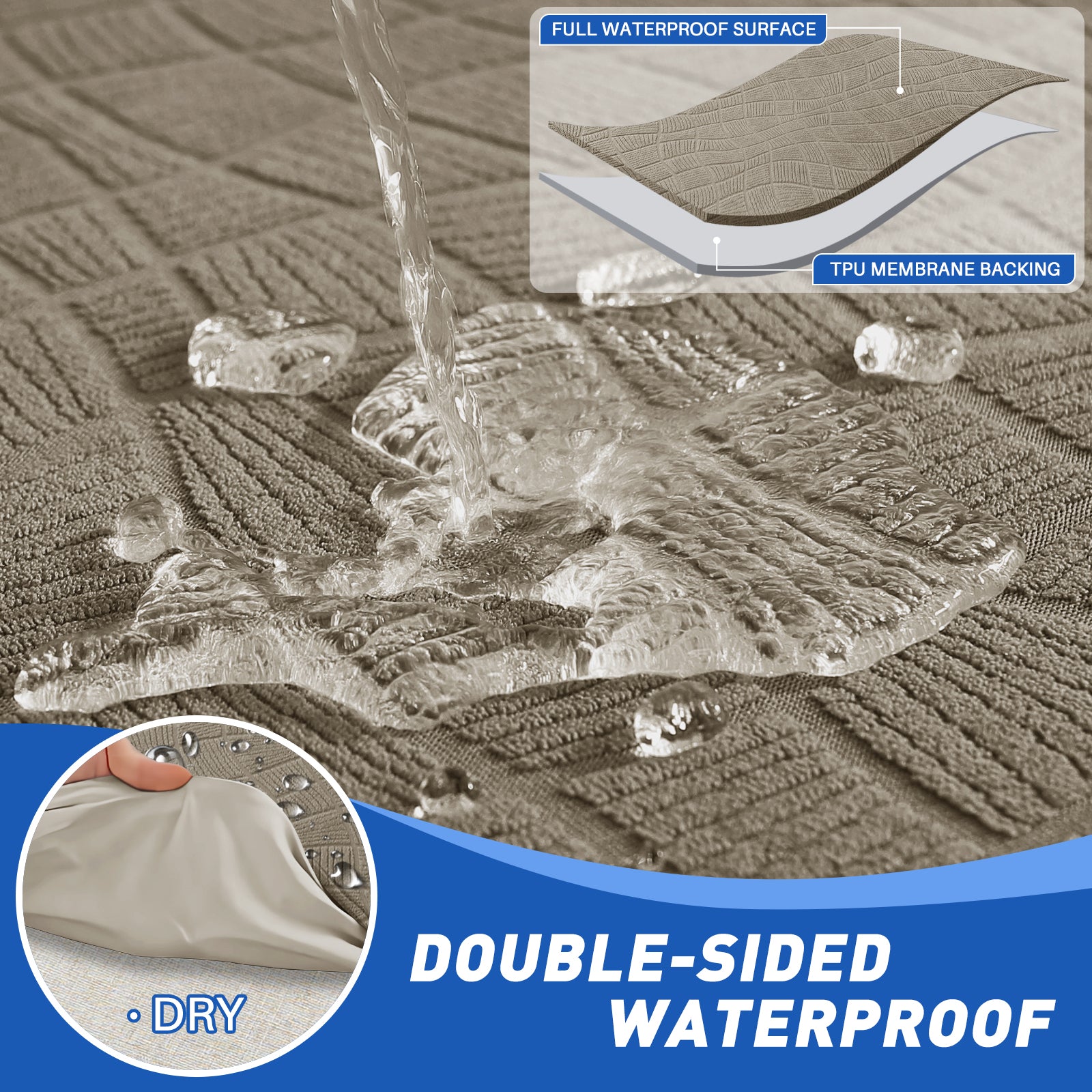 Copertura impermeabile e stretch per sedile del divano 2 posti Geometrica | YSTYLE