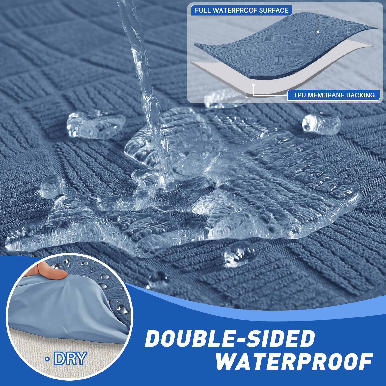 Copertura impermeabile e stretch per sedile del divano 2 posti Geometrica | YSTYLE