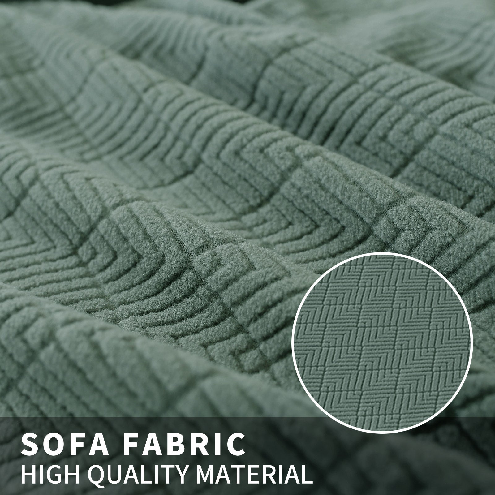 YSTYLE 6 Stück Stretch-Esszimmerstuhlbezüge Diamant-Jacquard