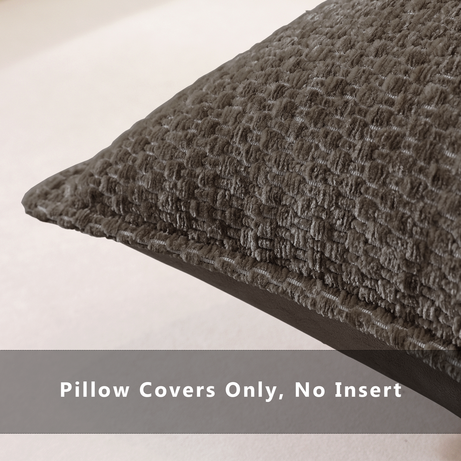 Ystyle Chenille Sofa Cushion Covers 40 x 40 cm, 2 Pieces, Soft Durable Cushion Cover, Cushion Cover with Corazón Shape, Decorative Cushion Covers Living Room