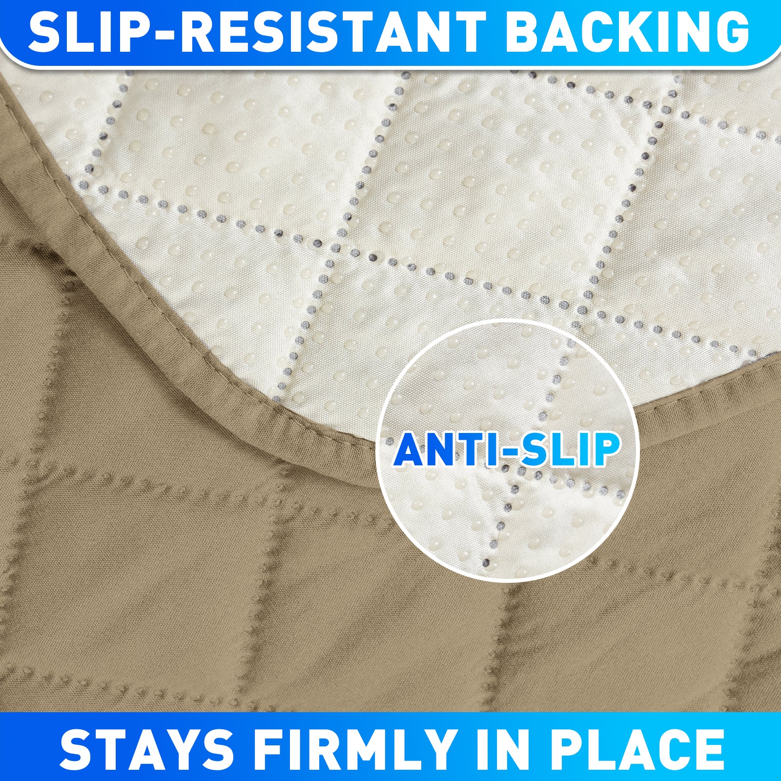 Waterproof 1 Seater Armchair Cover with Non-Slip Backing and Pockets