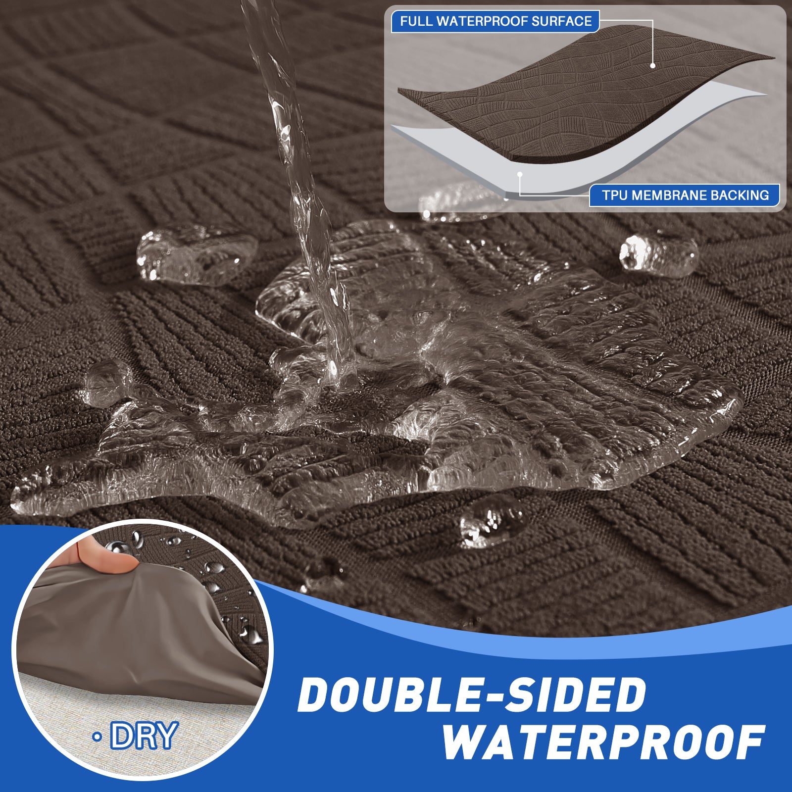 Copertura impermeabile e stretch per sedile del divano 2 posti Geometrica | YSTYLE