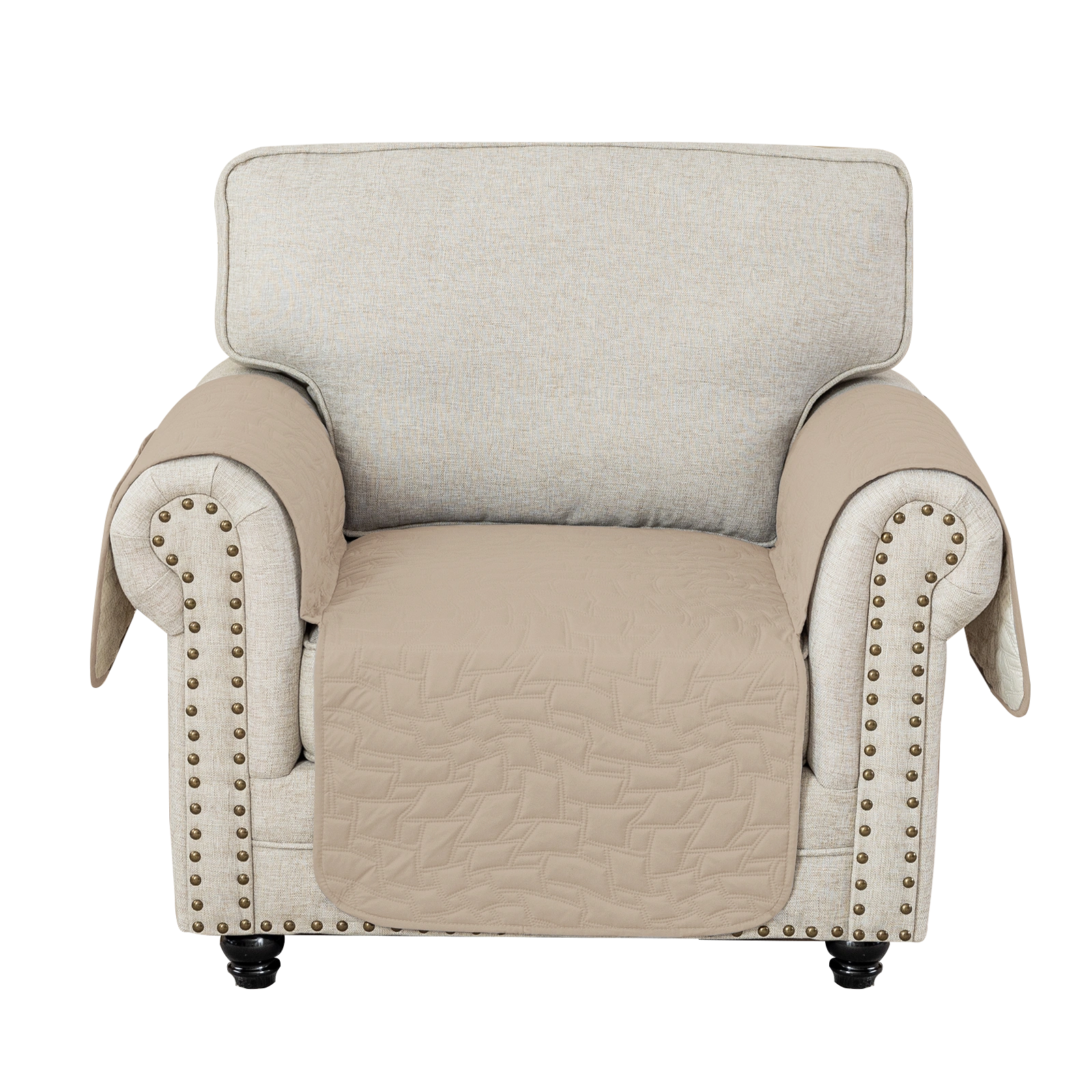YSTYLE Cubierta de Sofá para 1 Asiento Universal – Antideslizante, Amigable con Mascotas, Protector de Sofá con Bolsillos Laterales 