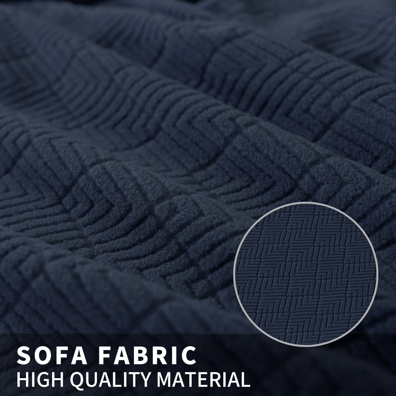 YSTYLE 4 pezzi coprisedie elastici con motivo jacquard a diamante