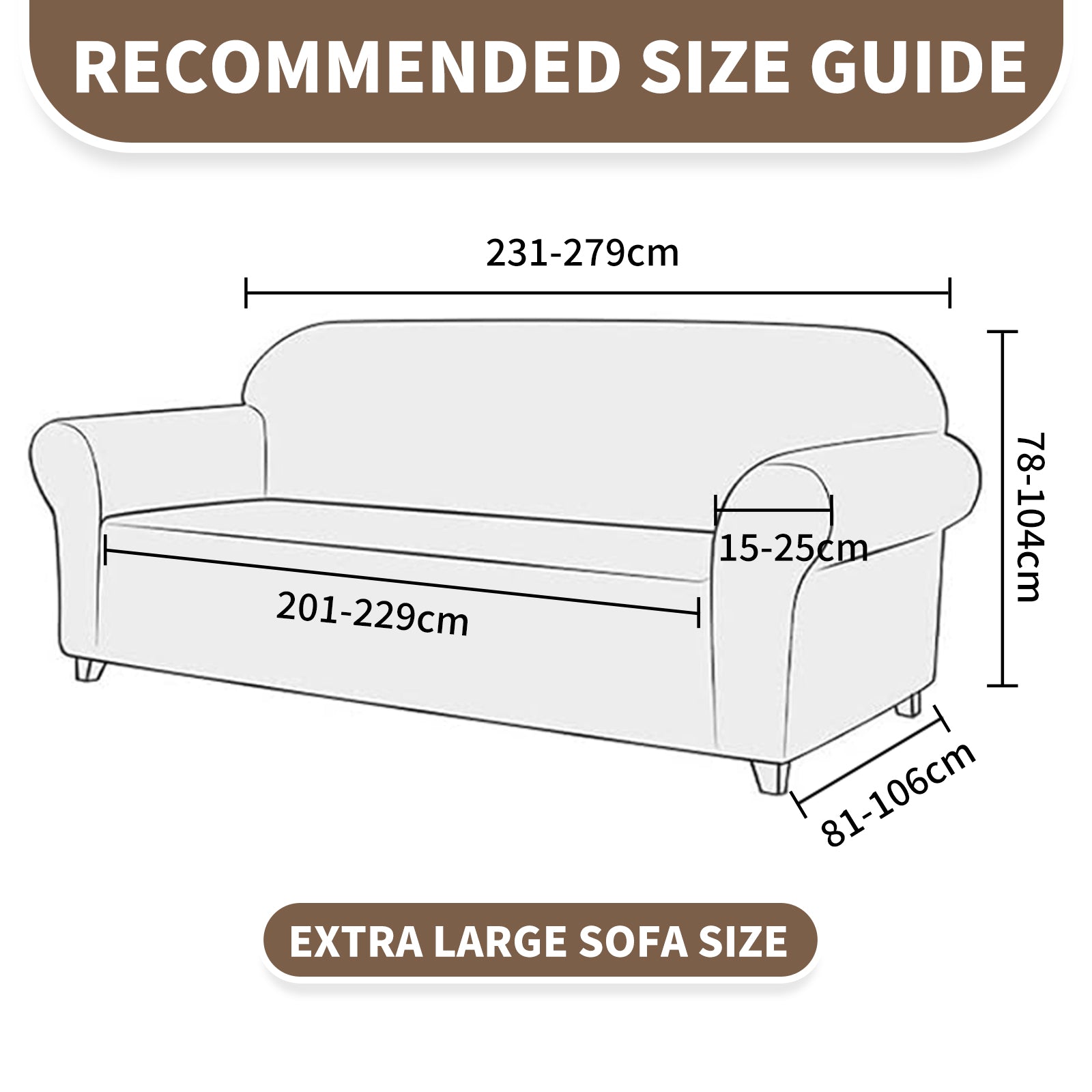 Copertura per divano a 4 posti YSTYLE Stretch 231-280 cm con motivo geometrico