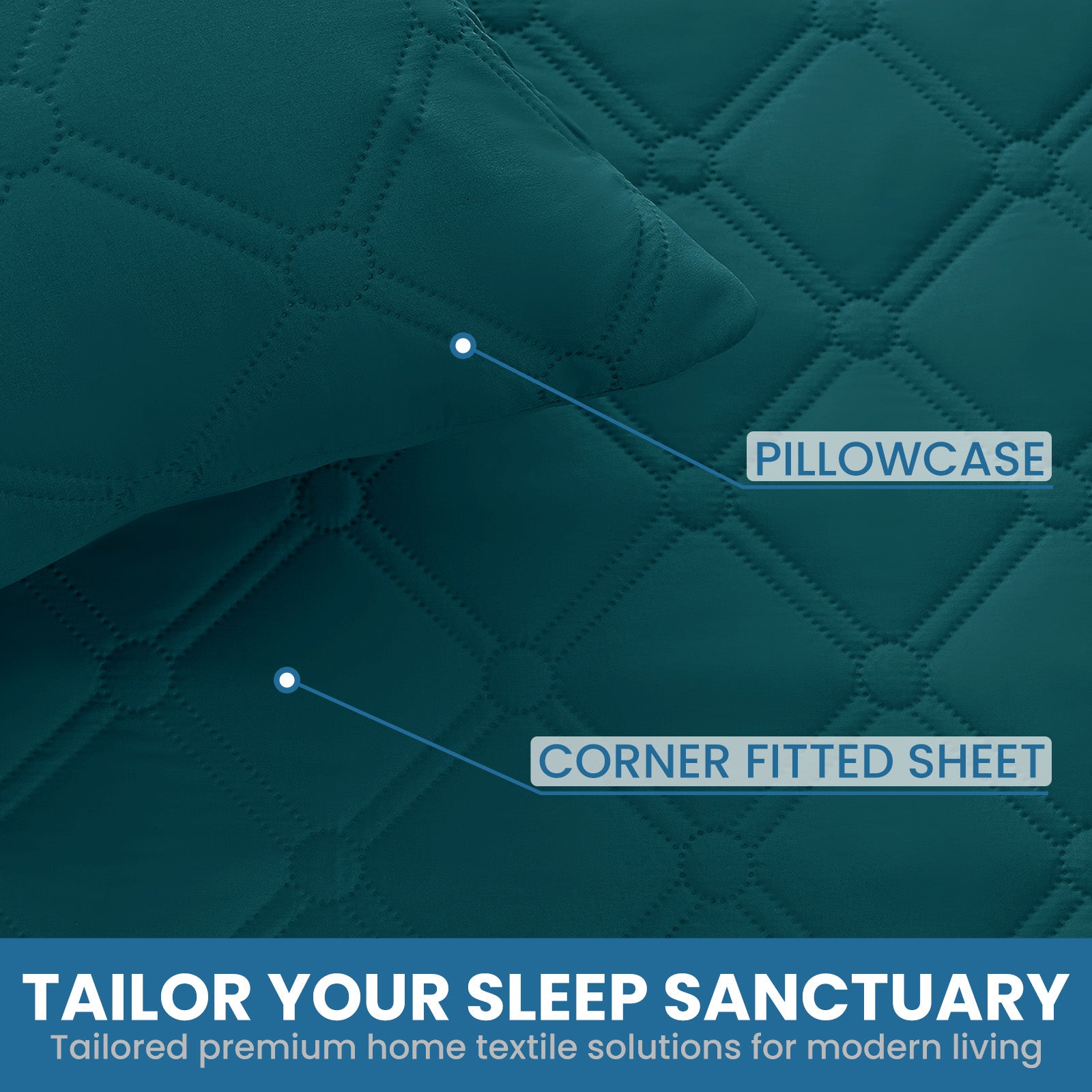 Ystyle Waterproof Pillow Protectors 50x80 cm Set of 2, Scratch-Resistant Pillowcase Covers