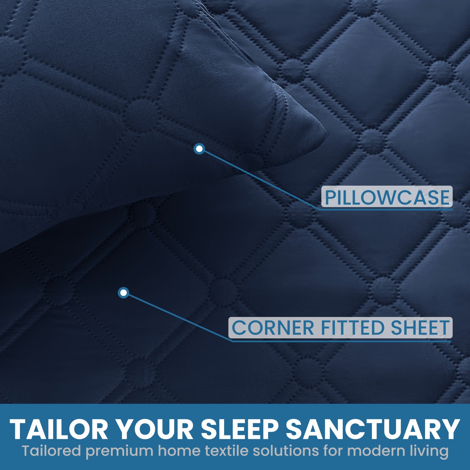 Ystyle Waterproof Pillow Protectors 50x80 cm Set of 2, Scratch-Resistant Pillowcase Covers