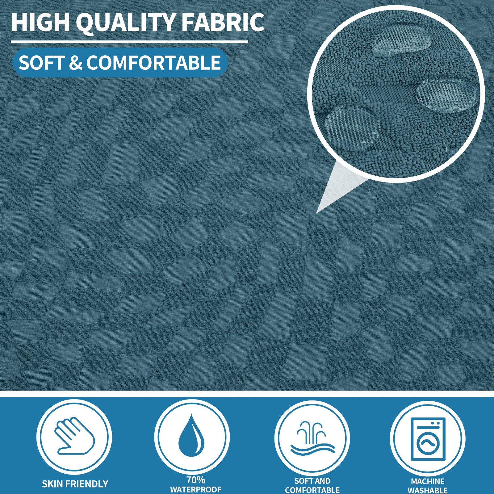 YSTYLE 2 pezzi copertura elastica per divano angolare, 3+3 posti a forma di L