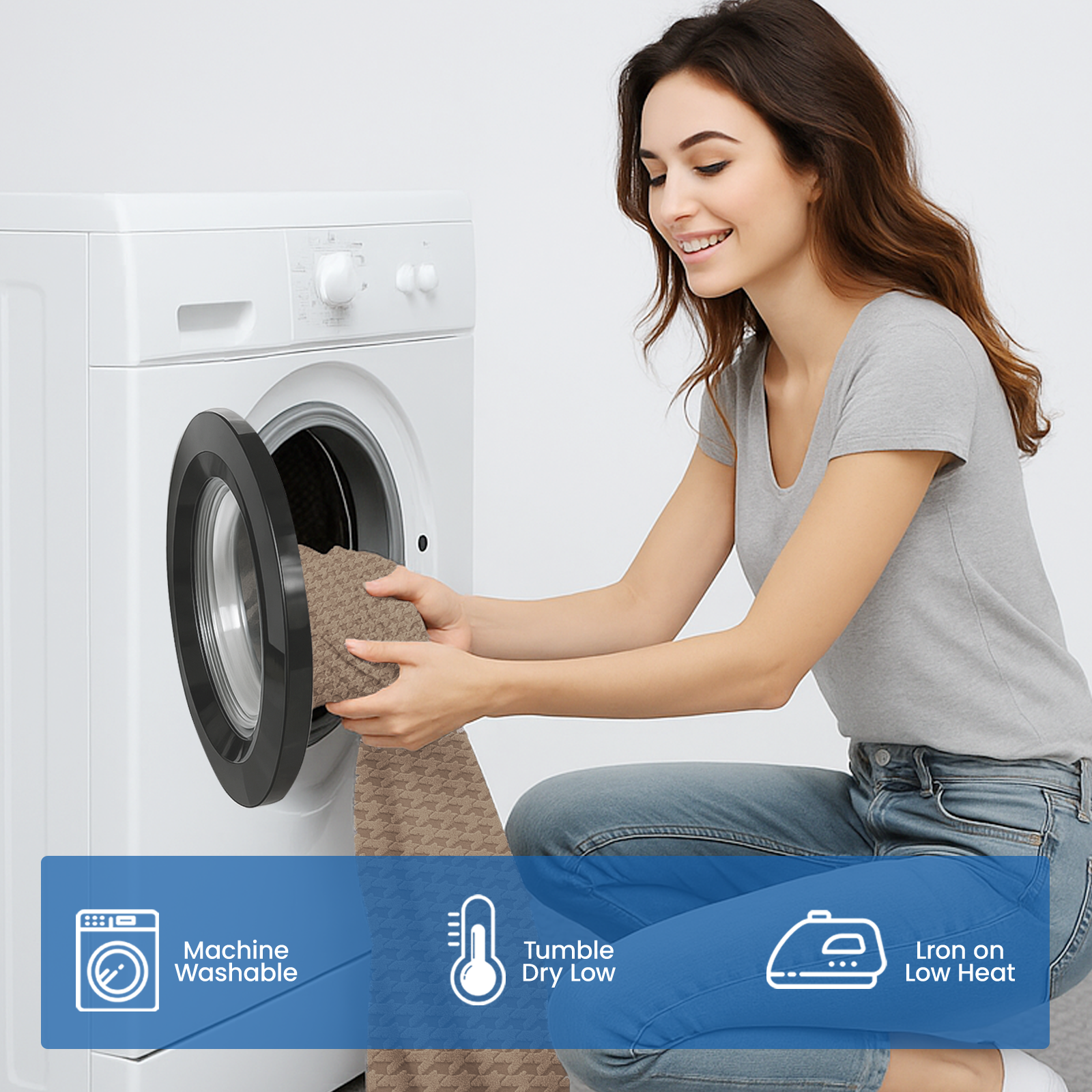 Ystyle 3-Seat Elastic Universal Sofa Seat Cushion Covers, Non-Slip Washable & Super Soft Slipcovers