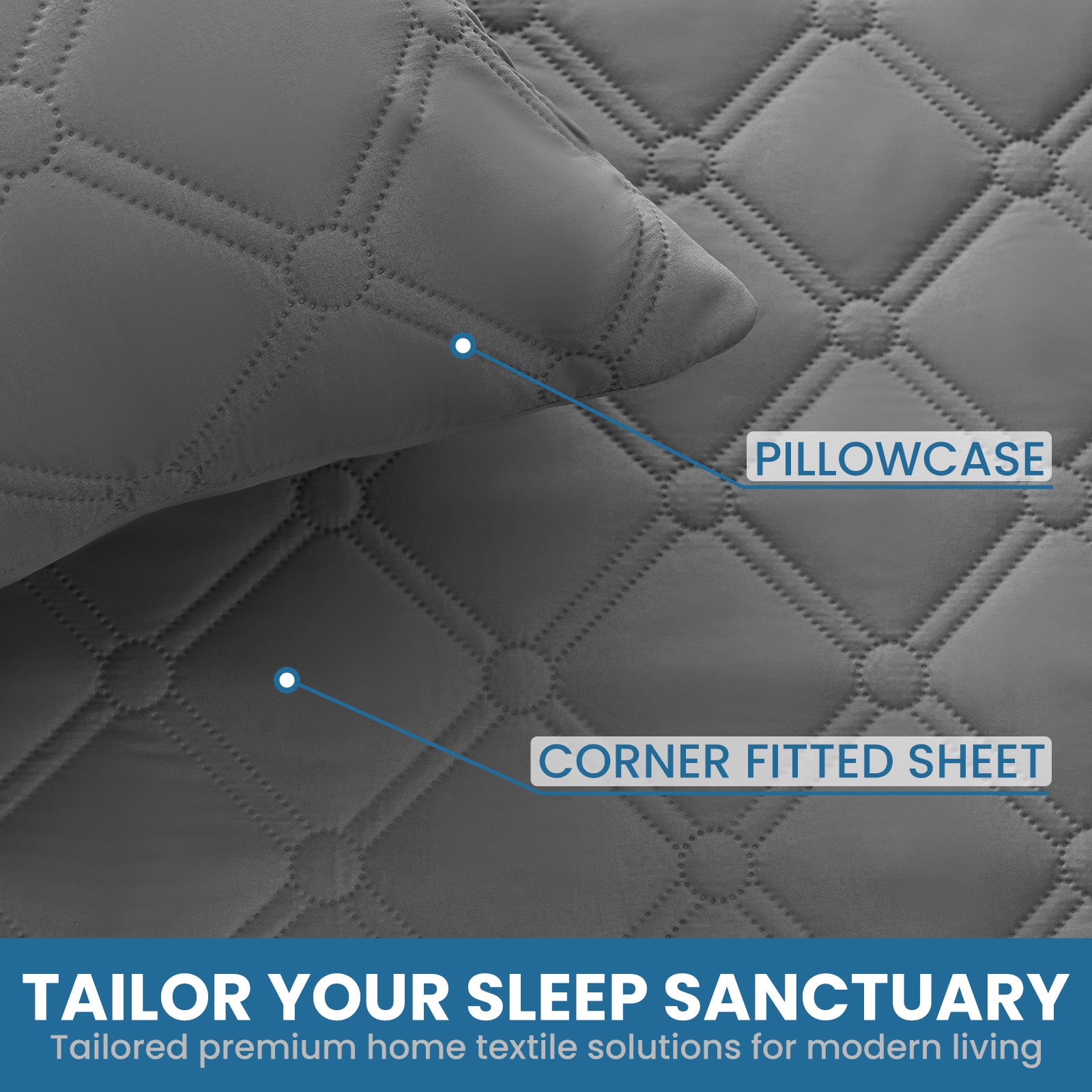 Ystyle Waterproof Pillow Protectors 50x80 cm Set of 2, Scratch-Resistant Pillowcase Covers