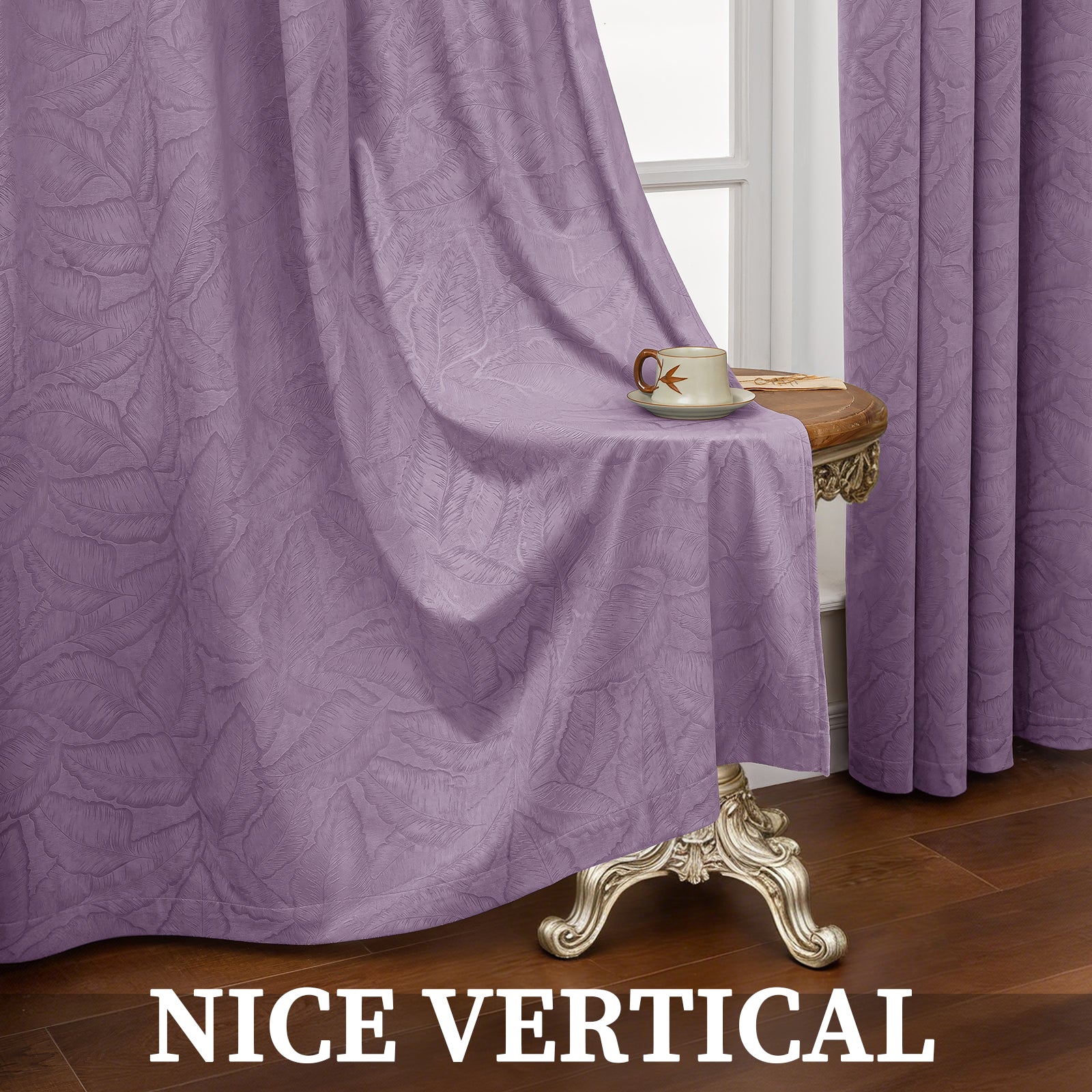 2 Pieces rideaux opacifiants with Stainless Steel Eyelets thermique Polyester Panels