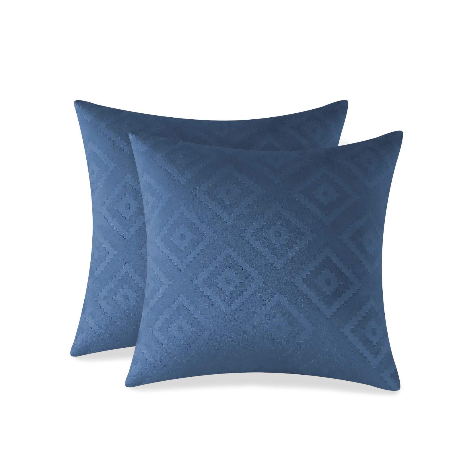 YSTYLE Fundas para cojines de sofá de terciopelo, fundas para almohadas decorativas, 2 piezas, cremallera oculta, forma cuadrada. 