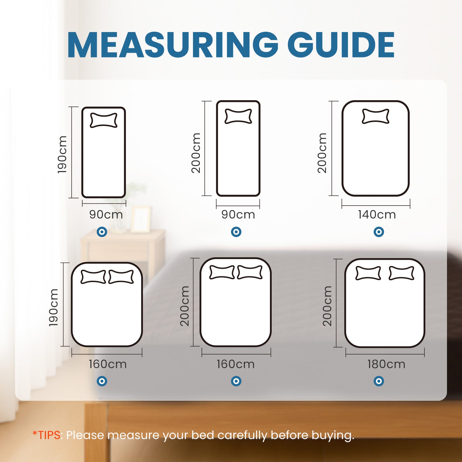 Ystyle Waterproof Mattress Protector – Double Size 160x190 cm Anti-Allergy & Scratch Resistant