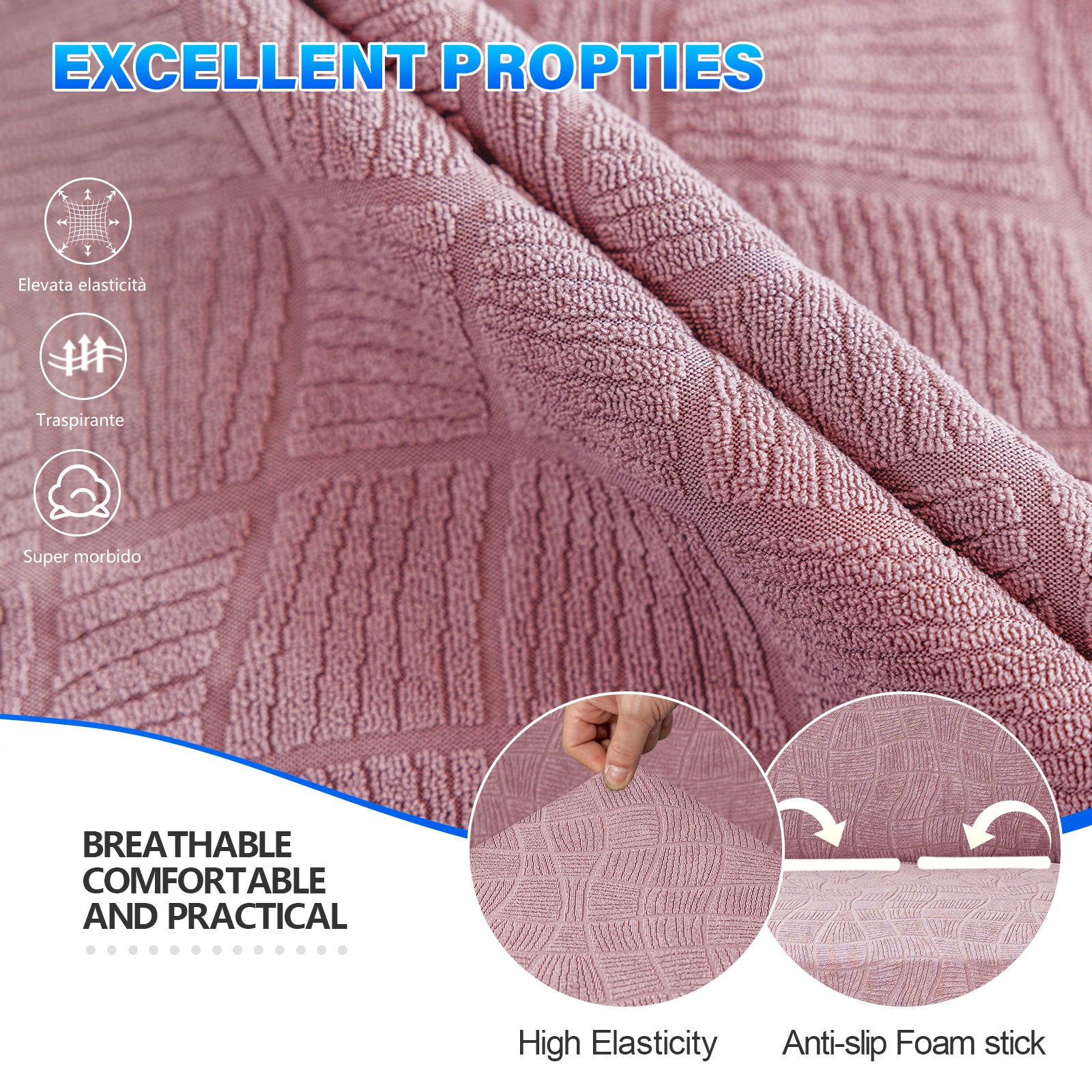 Ystyle Waterproof 1-Seater Sofa Cover with Armrests, Universal Elastic Sofa Protector, Washable Cat Scratch-Resistant Sofa Cover, Stain & Slip-Resistant Sofa Slipcover