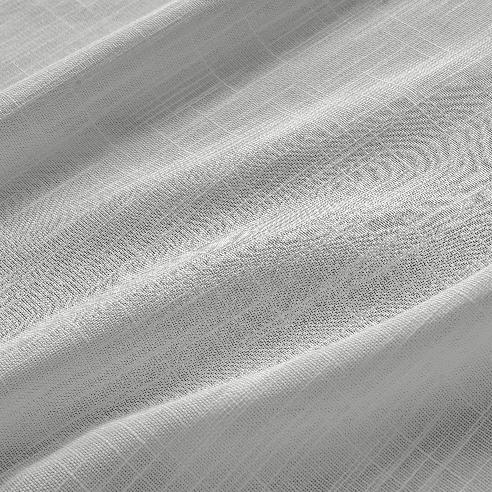 YSTYLE 2 Pieces Linen Look Voile Curtains Eyelets-YSTYLE