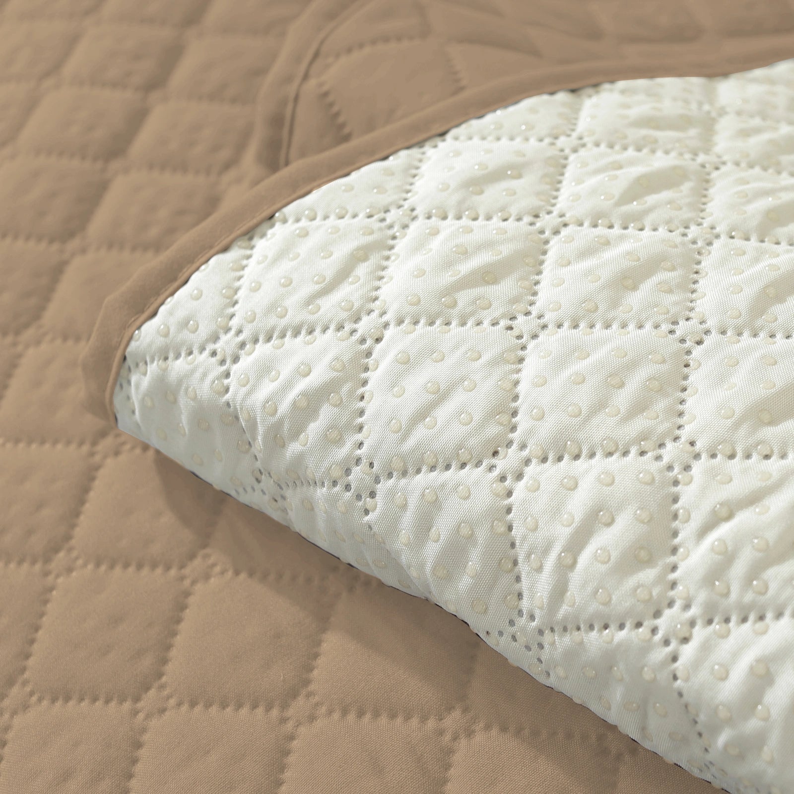 YSTYLE 3 Lugares Protector de Sofá y Impermeable – Manta Elástica para Sofá, Antideslizante con Bolsillo de Almacenamiento, Ideal para Mascotas - Romboide
