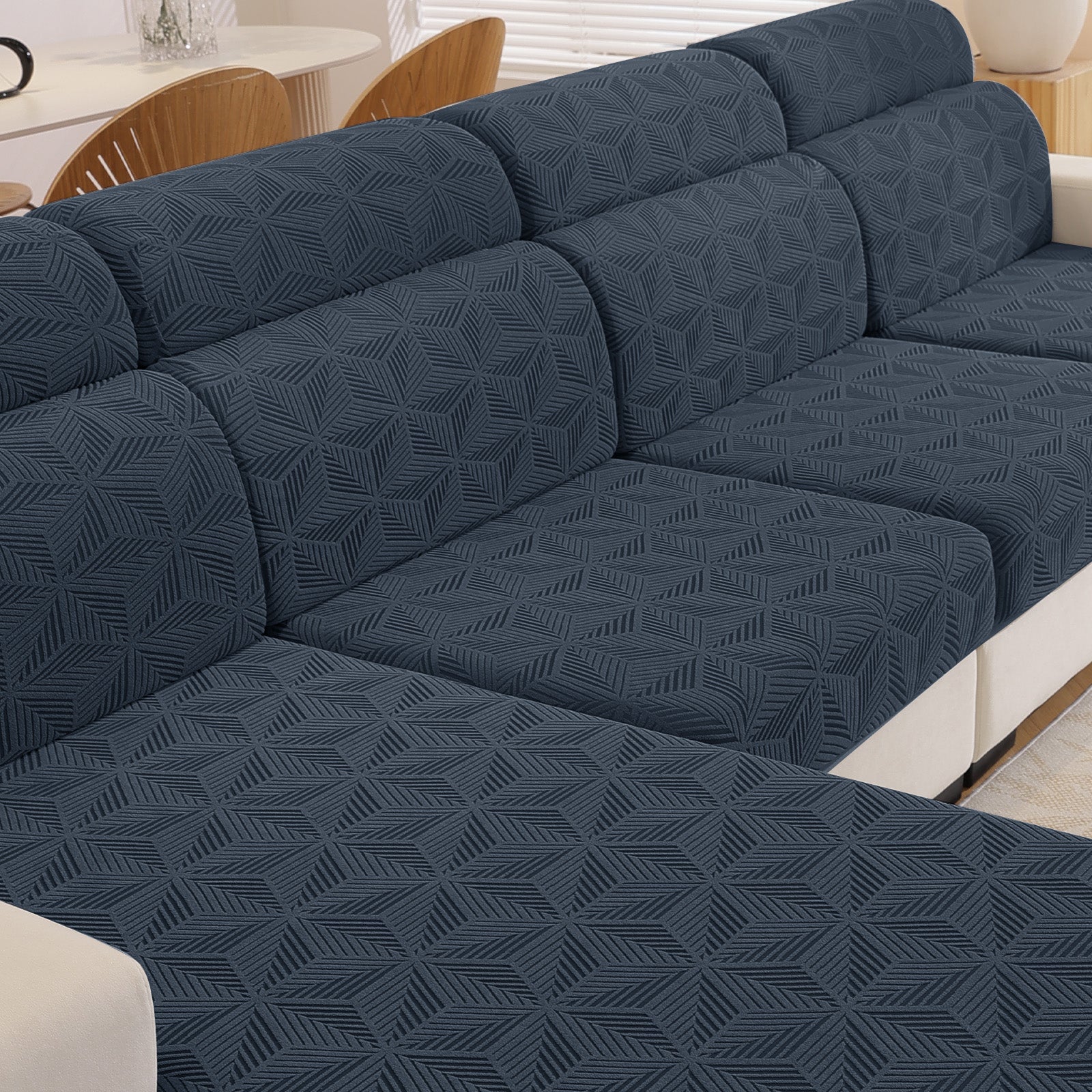 Ystyle 1 Piece Elastic Sofa Cushion Covers, Separate Sofa Seat Cushion Slipcovers, Universal Stretch Sofa Seat Protectors