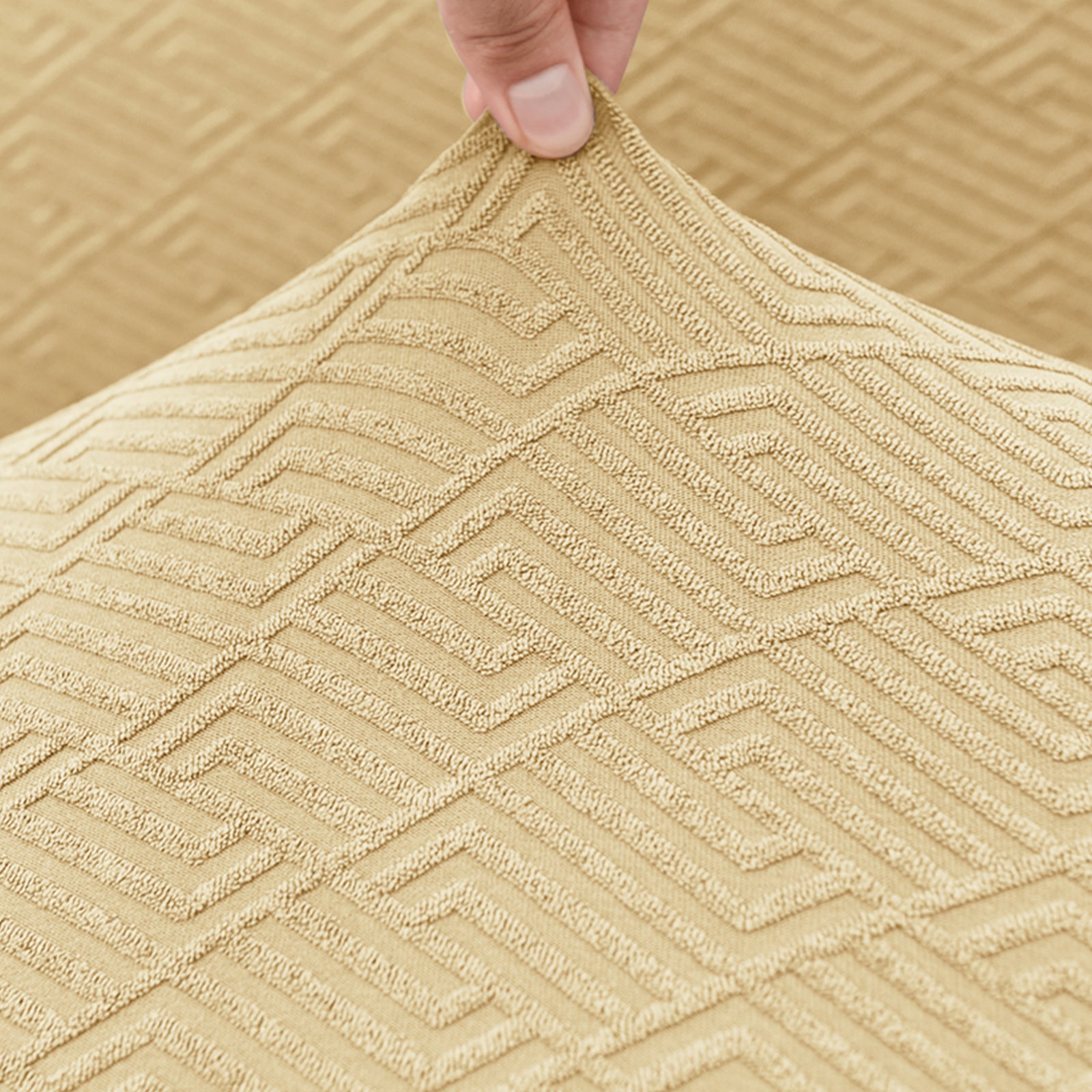 2 Coperture Elastiche per Sedie con Schienale in Tessuto Morbido YSTYLE