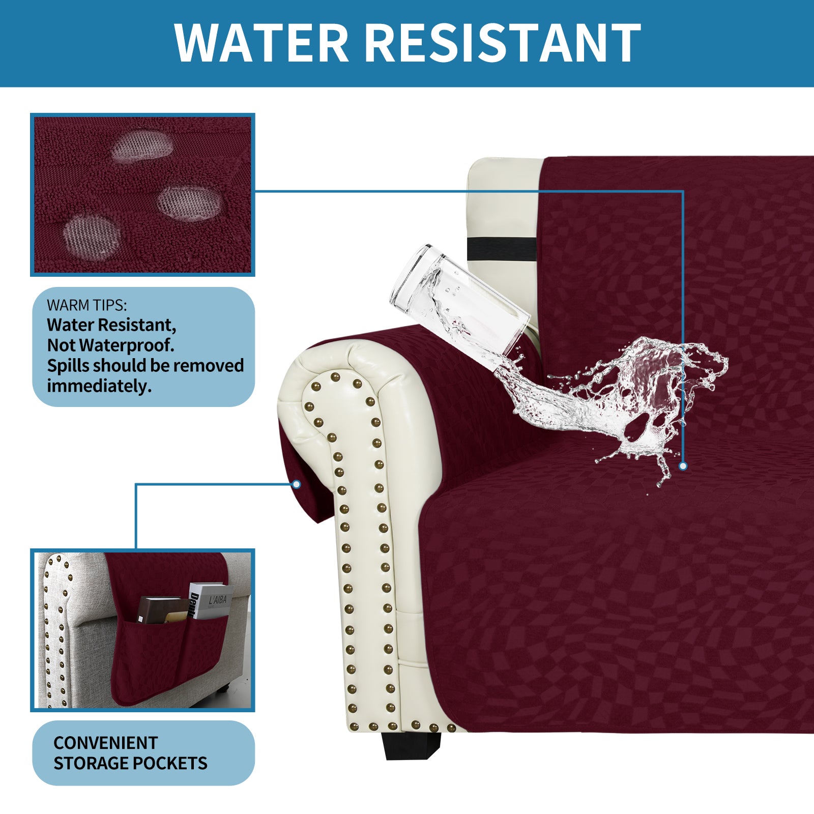 Coprisedia YSTYLE per 4 posti con tasche laterali antiscivolo