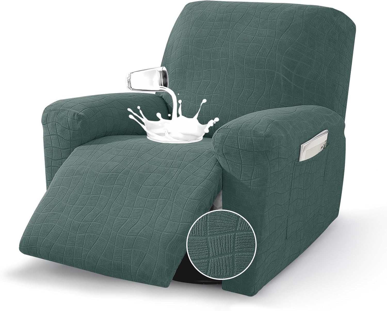 Ystyle 100% Waterproof Recliner Chair Cover Stretch Couch Cover Washable Slipcover Furniture Protector for Pets