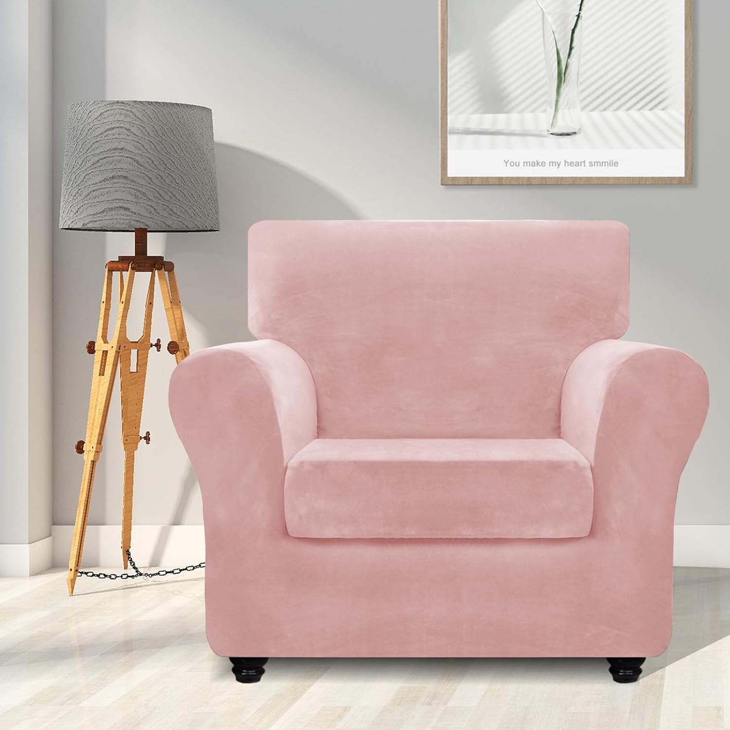 YSTYLE Velvet Sofa Cover Non-slip Couch Sofa Cover Stretch Slipcover Furniture Protector