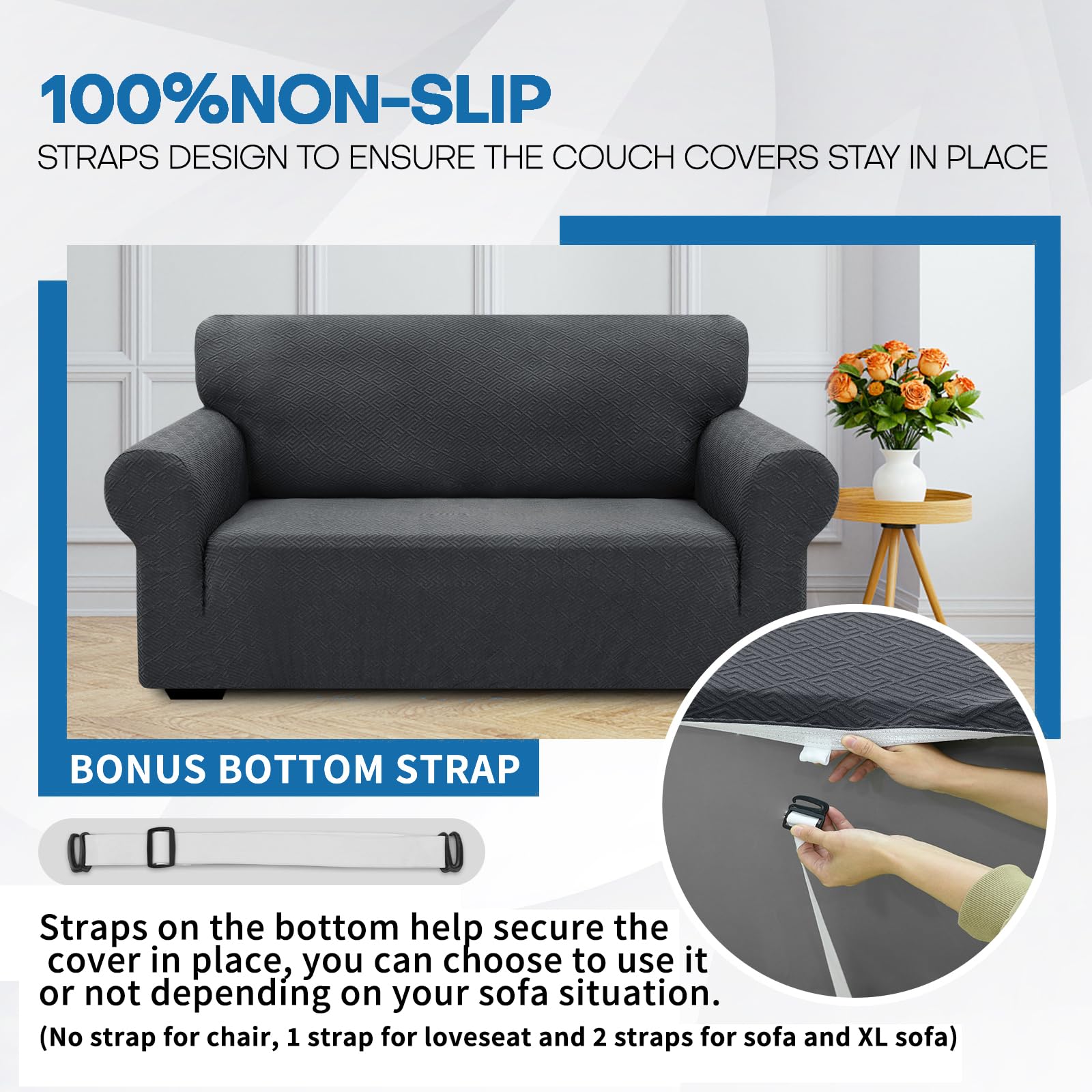 Ystyle Sofa Cover Non-slip Couch Cover Stretch Slipcover