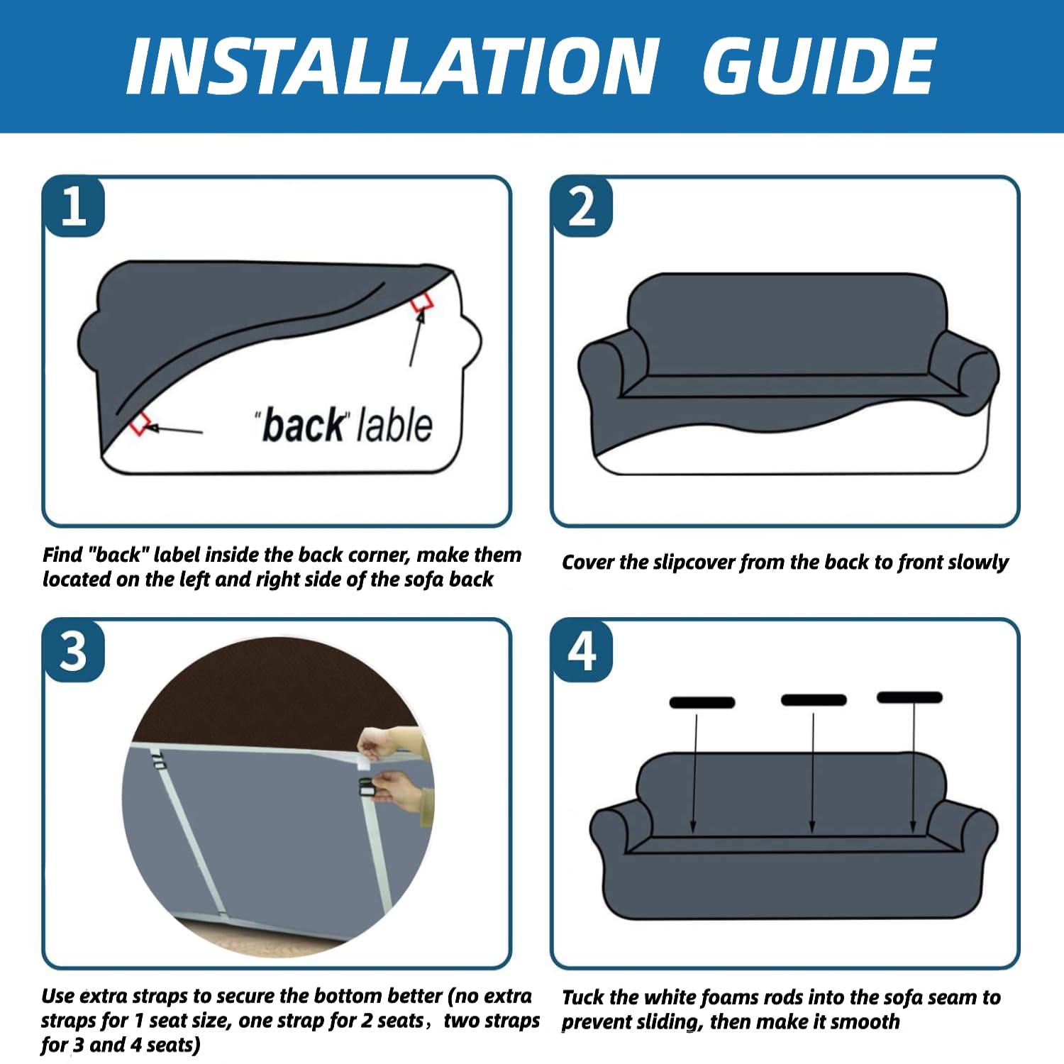 Ystyle Sofa Cover Non-slip Couch Cover Stretch Slipcover