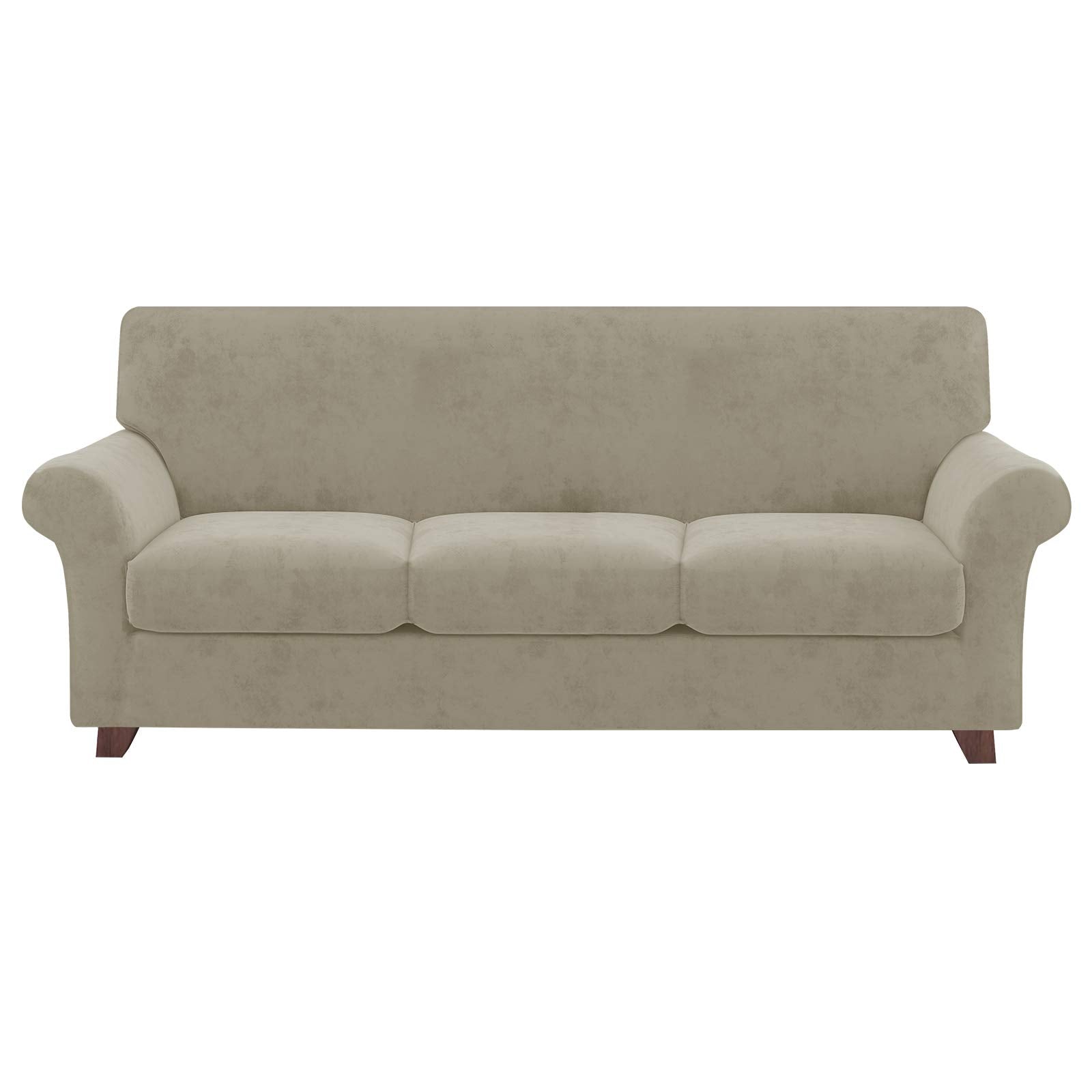 YSTYLE Velvet Sofa Cover Non-slip Couch Sofa Cover Stretch Slipcover Furniture Protector
