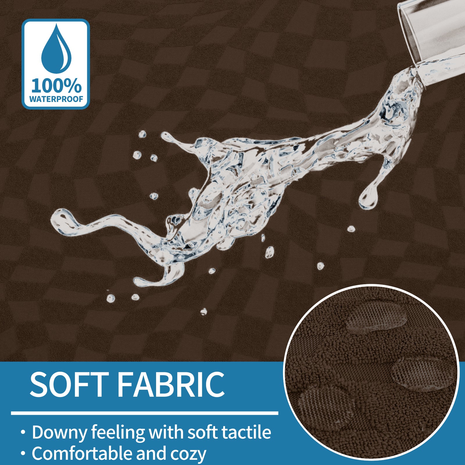 YSTYLE 2 pezzi copertura elastica per divano angolare, 2+2 posti a forma di L