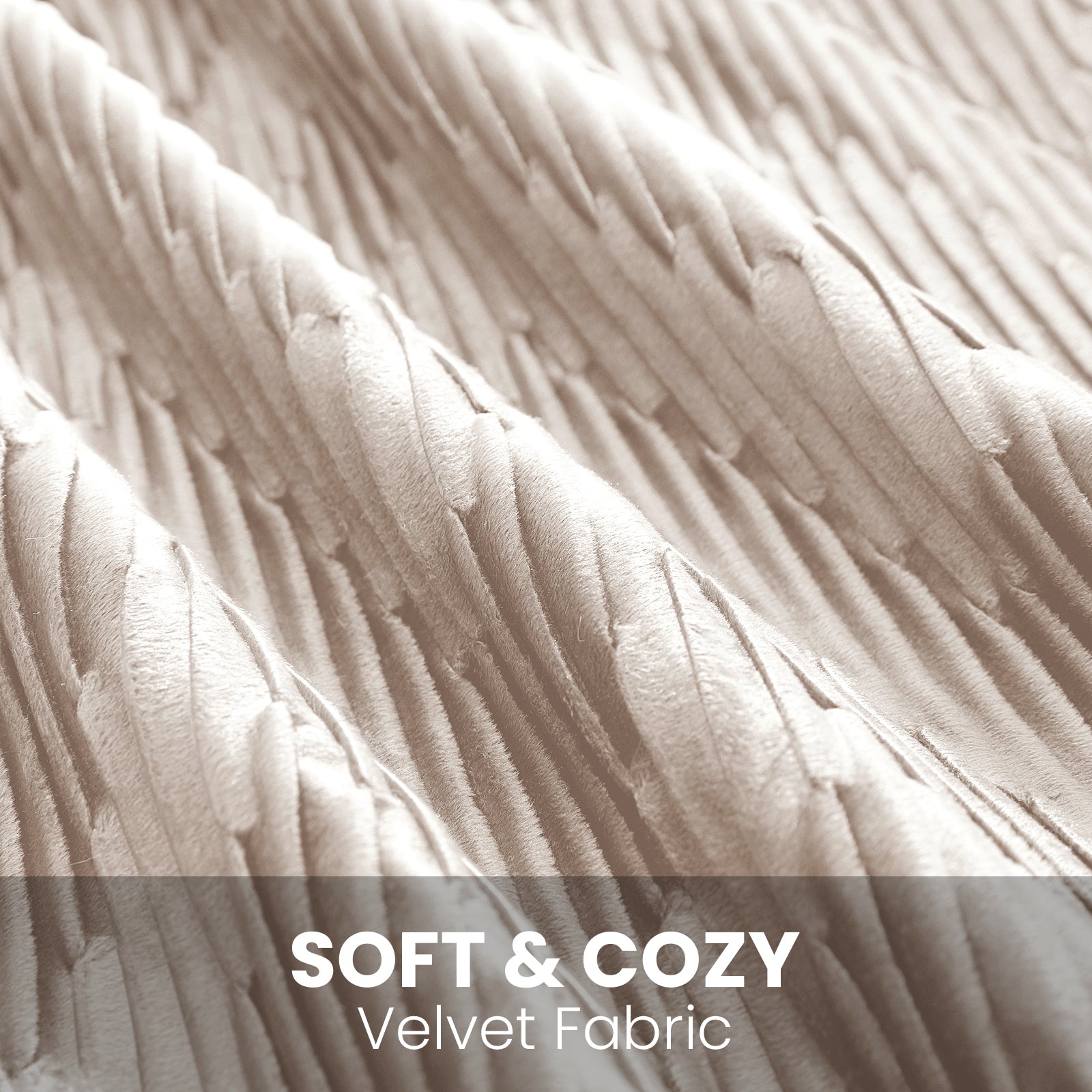 Ystyle 2 Pieces Cushion Covers Sofa 50 x 50 cm Velvet Minimalist Cushion Covers Invisible Zipper Decorative Cushion Covers for Sofa Living Room Bedroom