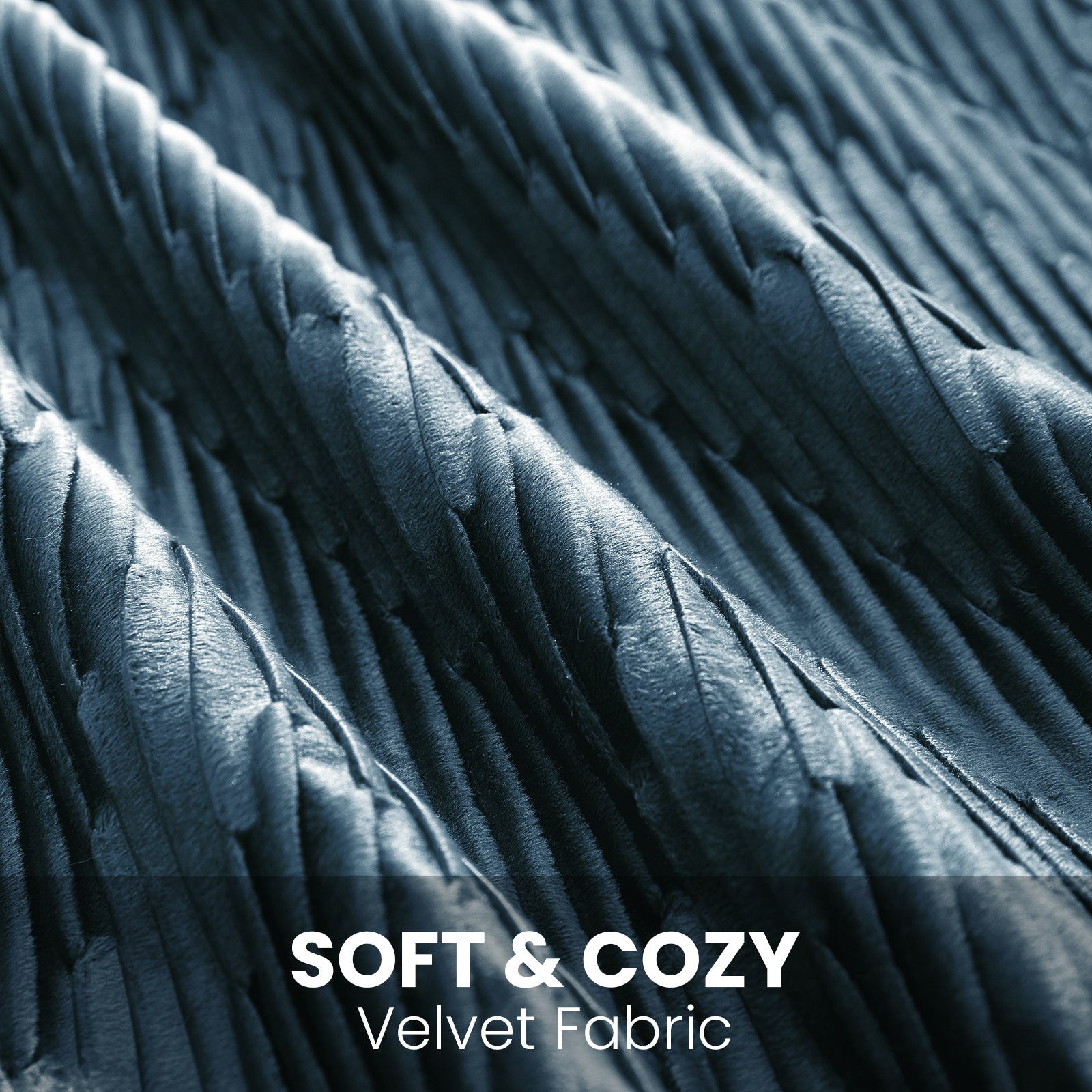 Ystyle 2 Pieces Cushion Covers Sofa 50 x 50 cm Velvet Minimalist Cushion Covers Invisible Zipper Decorative Cushion Covers for Sofa Living Room Bedroom