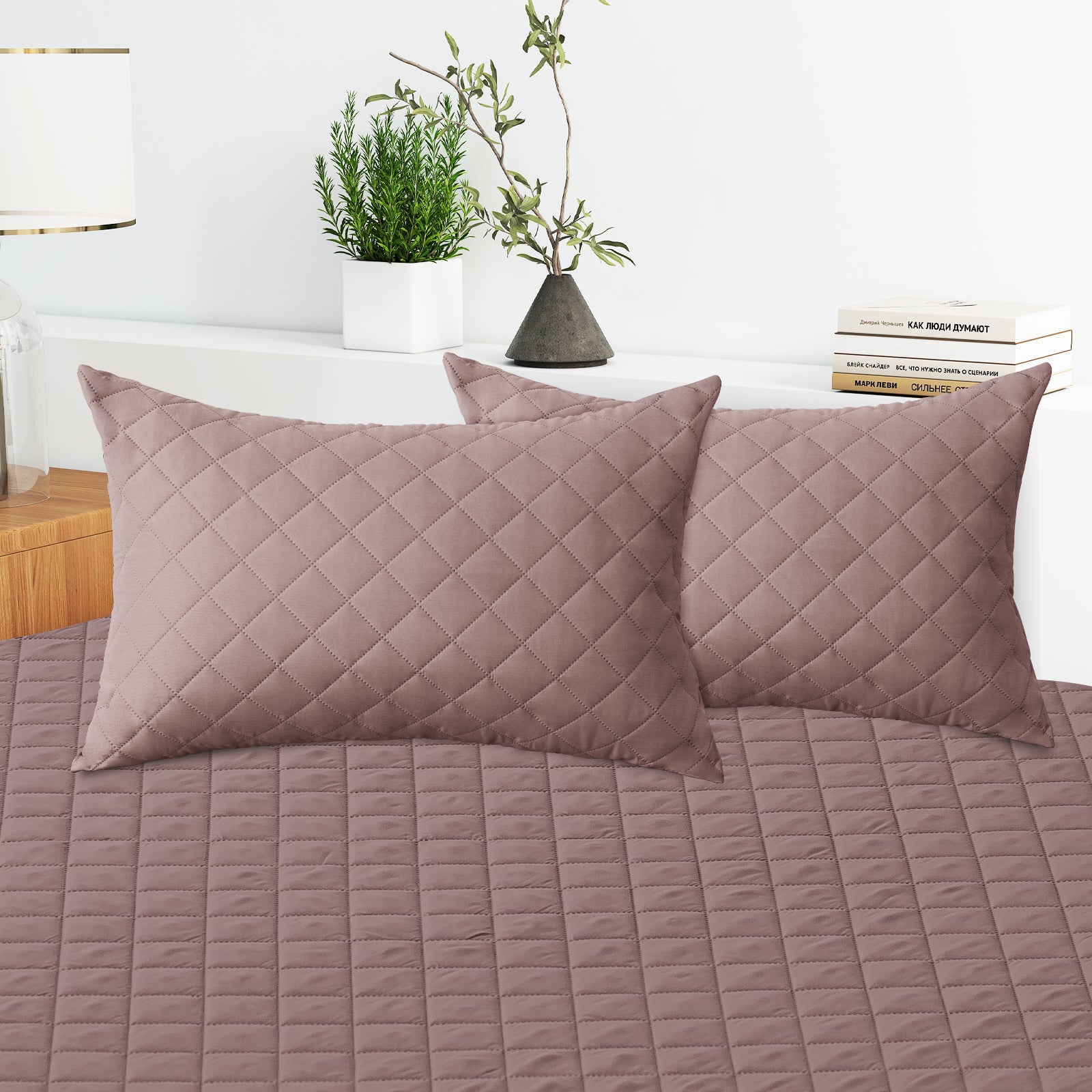 YSTYLE 2 Waterproof Pillowcases 50x80cm Breathable Anti Mite-YSTYLE