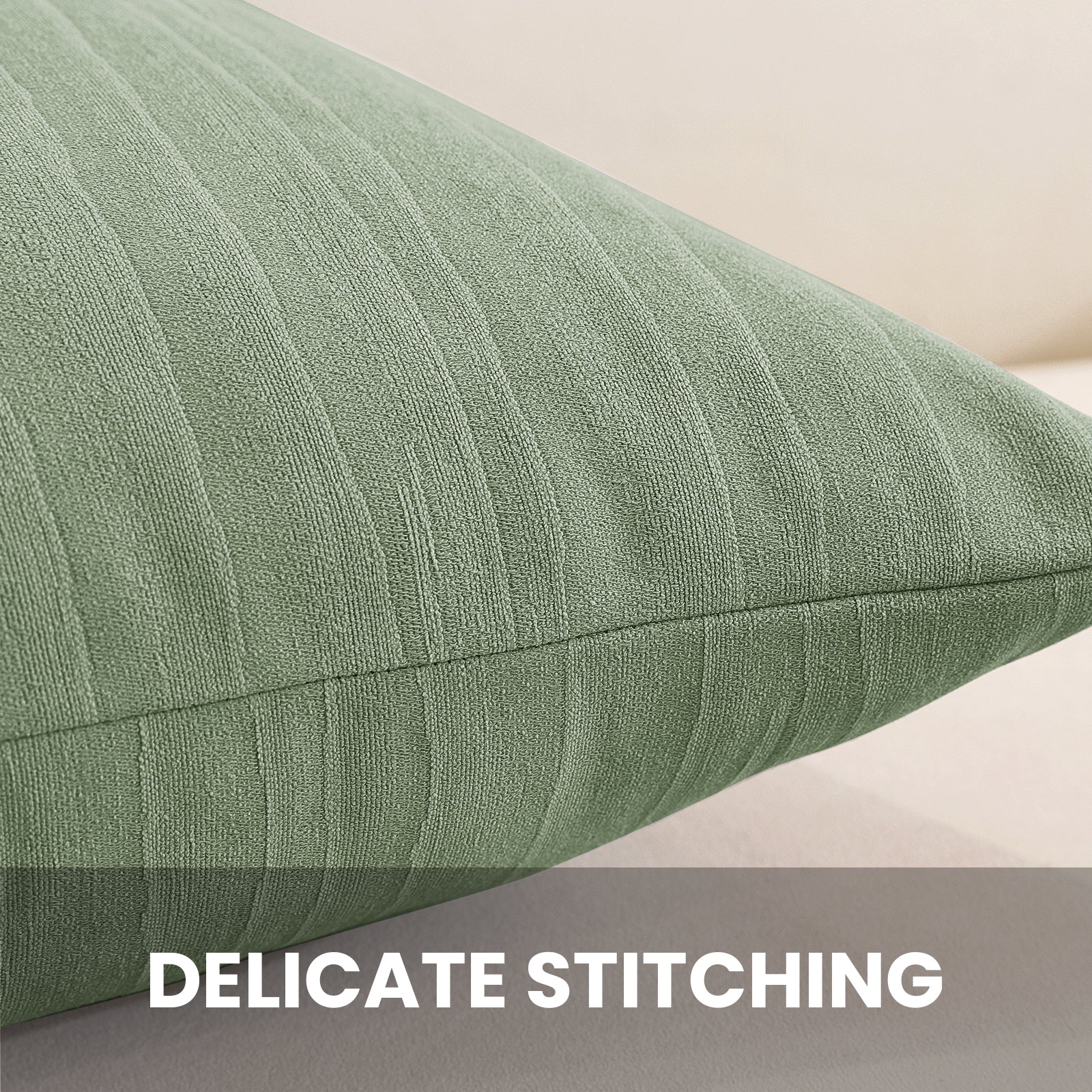 Ystyle 2 Pieces Cushion Covers Sofa 60 x 60 cm, Minimalist Colourful Cushion Cover, Invisible Zipper, Decorative Pillowcases, Sofa Living Room, Bedroom