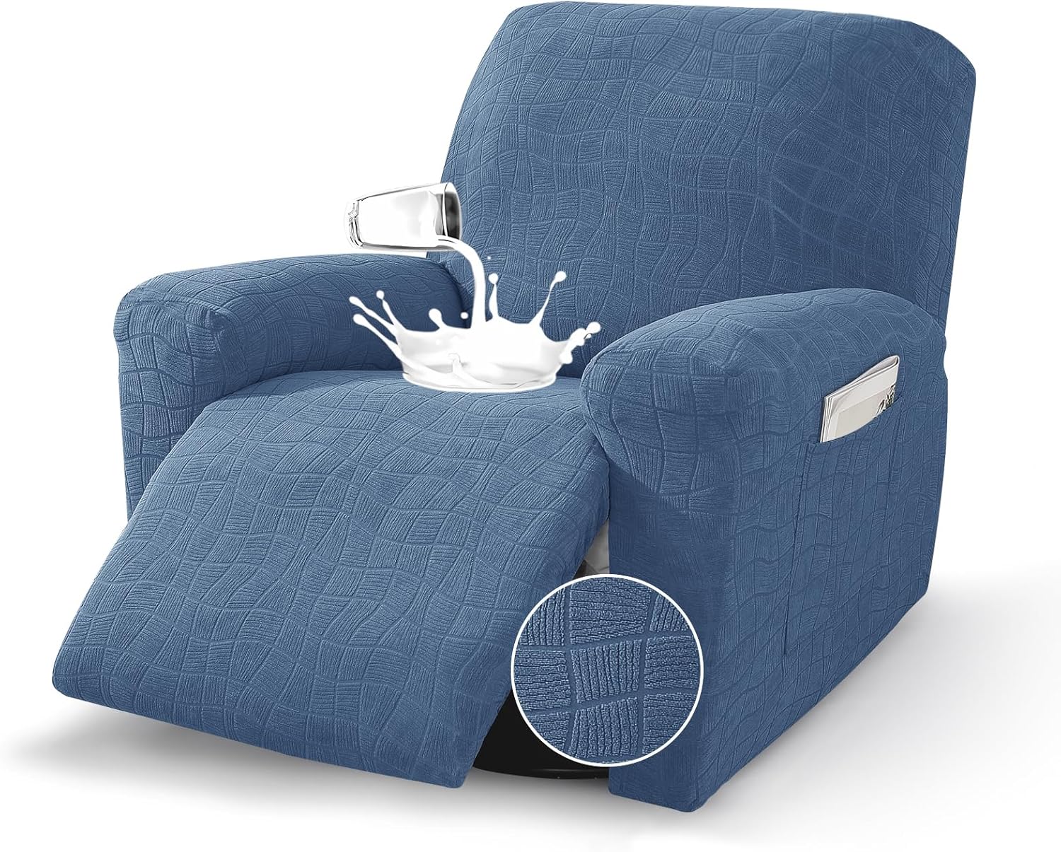 Ystyle 100% Waterproof Recliner Chair Cover Stretch Couch Cover Washable Slipcover Furniture Protector for Pets