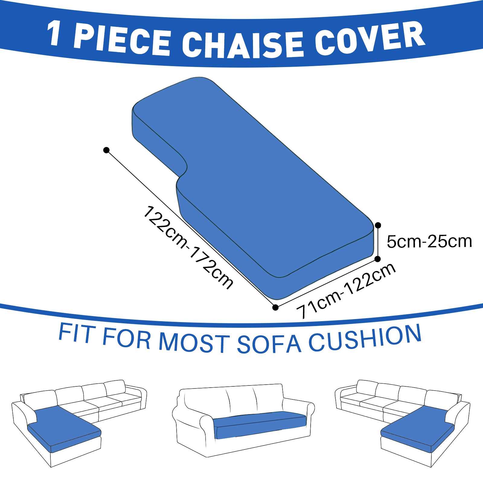 Copertura per sedile del divano impermeabile e allungabile YSTYLE, forma ad L, motivo geometrico